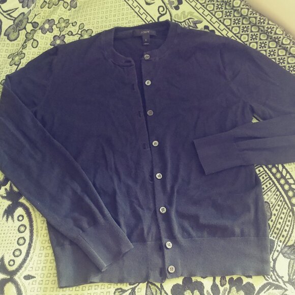 J Crew Cotton Blend Cardigan - Picture 1 of 4
